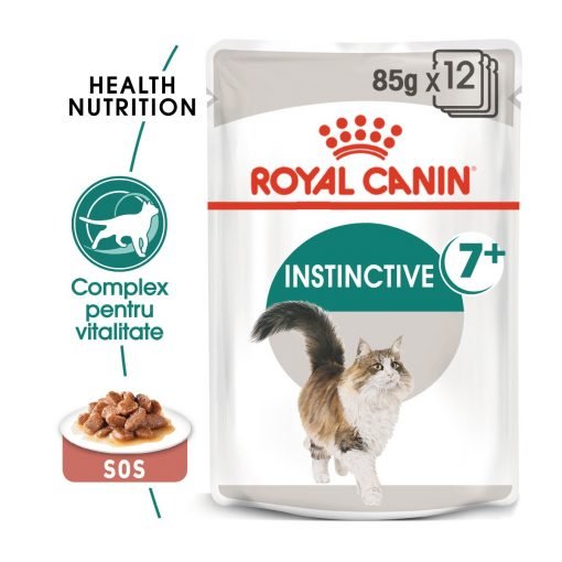 hrana umeda pisici royal canin instinctive gravy 7+