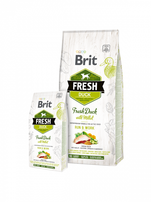 Hrana Uscata pentru caini Brit Fresh Duck Millet