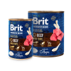 hrana umeda Brit Premium by Nature beef with tripe vita cu burta conserva