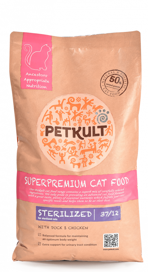 hrana pisici Petkult Cat Sterilized cu Rata