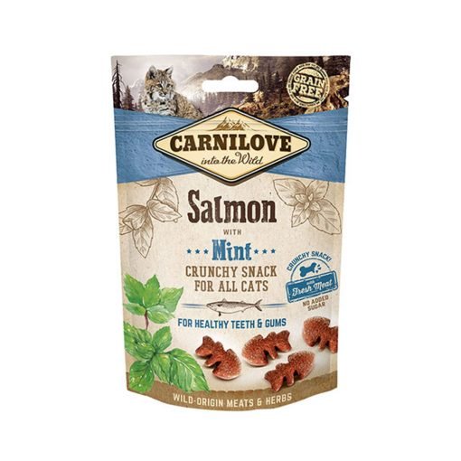 Recompense pisici Carnilove Cat Crunchy Snack Salmon with Mint