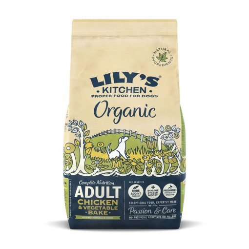 Hrana uscata pentru caini Lily's Kitchen Dog Adult Organic Chicken and Vegetables Bake