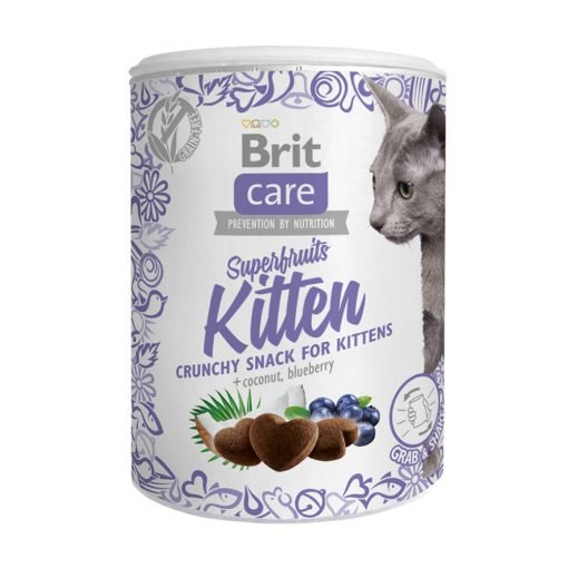 Recompense pisici Brit Care Cat Snack Superfruits Kitten