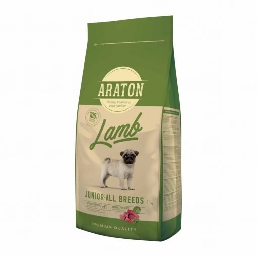 Hrana uscata caini Araton Dog Junior Lamb