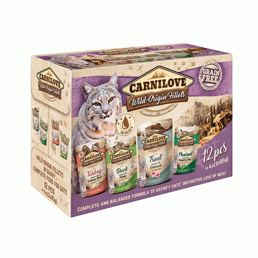 Hrana umeda pisici Carnilove Cat Pouch Multipack