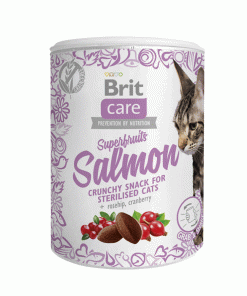 Recompensa pisici Brit Care Cat Snack Superfruits Salmon