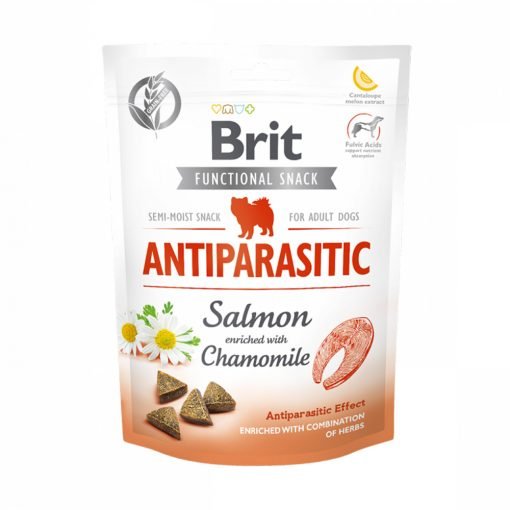 Recompense caini Brit Care Dog Snack Antiparasitic Salmon