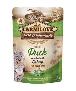 hrana umeda pisici carnilove duck with catnip