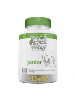 PetWay Junior este un supliment nutritional recomandat pentru caini