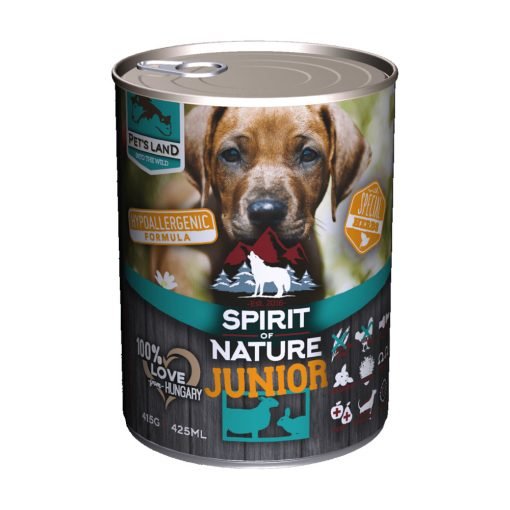 Spirit of Nature Dog Junior cu Miel si Iepure