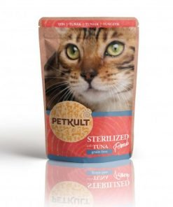 hrana umeda pisici sterilizate petkult cu ton