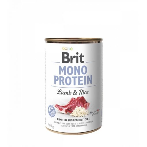 conserva brit mono protein lamb and rice pentru caini