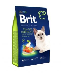 hrana brit premium pentru pisici setrilizate cu somon