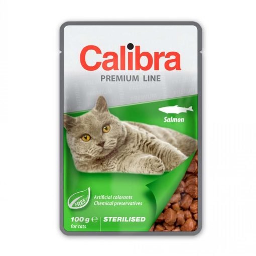 hrana umeda pisici sterilizate calibra cu somon